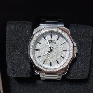 Invicta Silver and Black Men's Watch